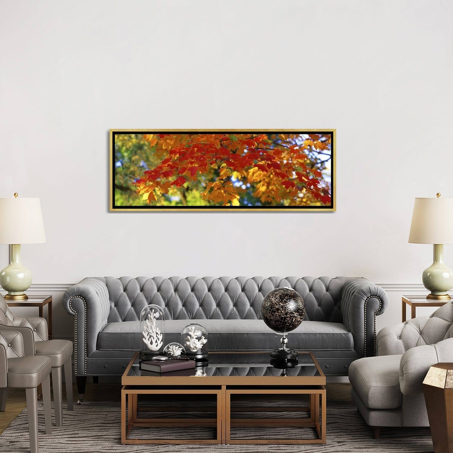 iCanvas "Fall Foliage, Guilford, Baltimore City, Maryland, USA" by Panoramic Images Framed